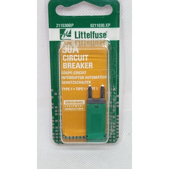 Littelfuse 30A Mini Auto Reset Circuit Breaker – OEM 211030BP (0211030.XP) - Picture 2 of 4